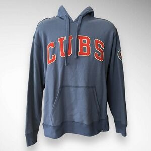 '47 BRAND‎ Unisex Blue Chicago Cubs Soft Relaxed Fit Hoodie | Medium | EUC
